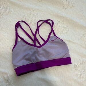 Nike Purple and Gray Sports Bra